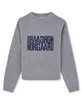 Yota Knit Tilona Sweater - Mid Grey Melange 